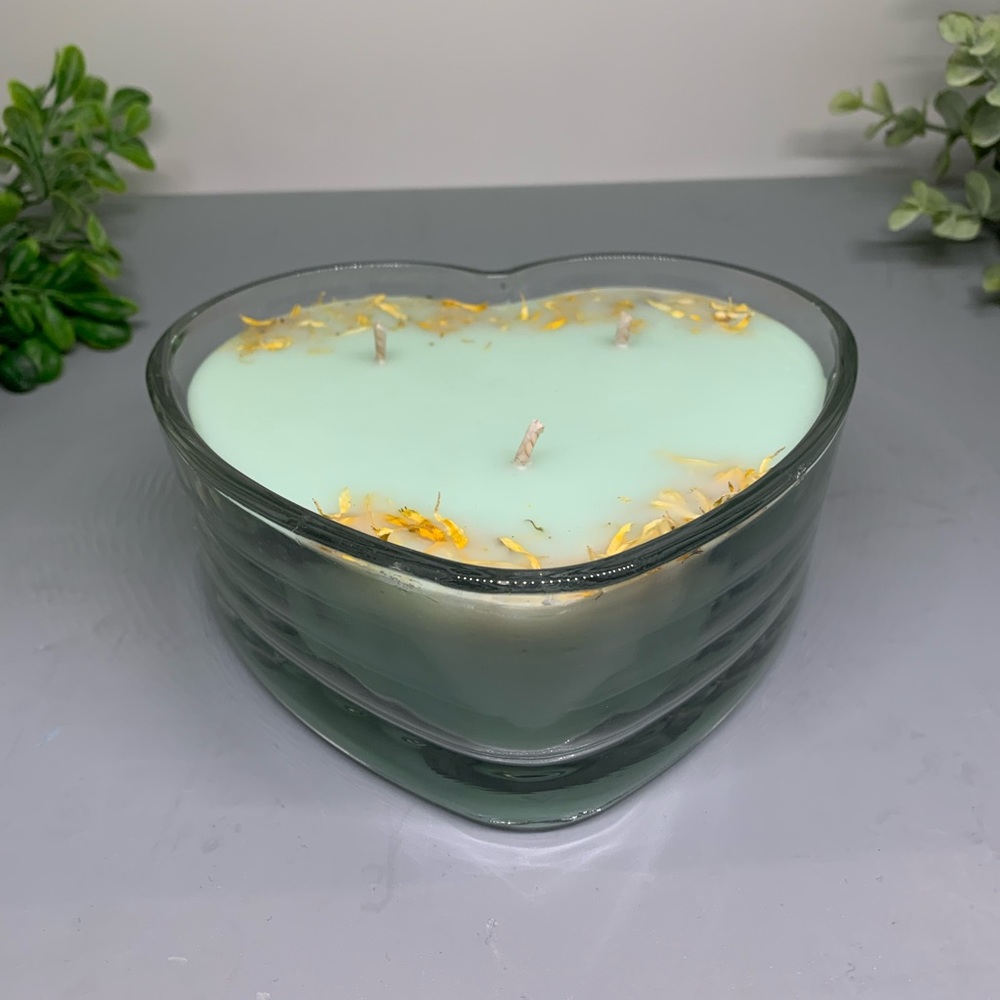 Heart shaped candle